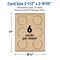 Avery Printable Hexagon Business Cards, Sure Feed Technology, 2-1/2" x 2-9/10", Matte Kraft Brown Cardstock, Print-to-The-Edge, Laser/Inkjet Printable, 60 Total